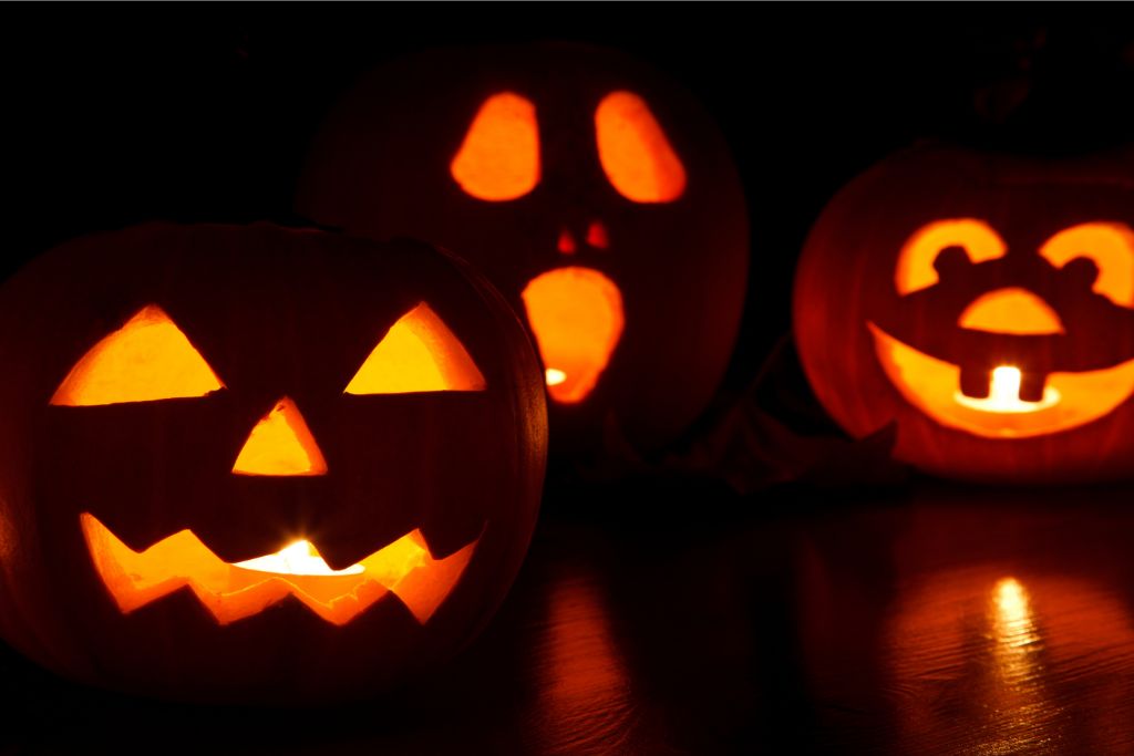 Jack-o-lanterns in Denver in October